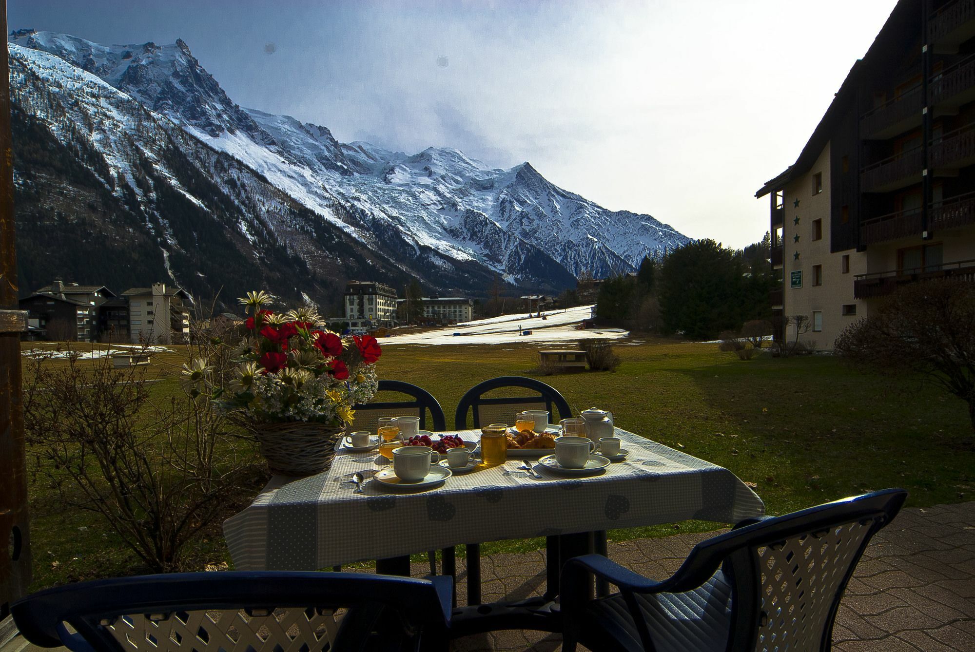 Front Ski Slope Chamonix Apartment Bagian luar foto