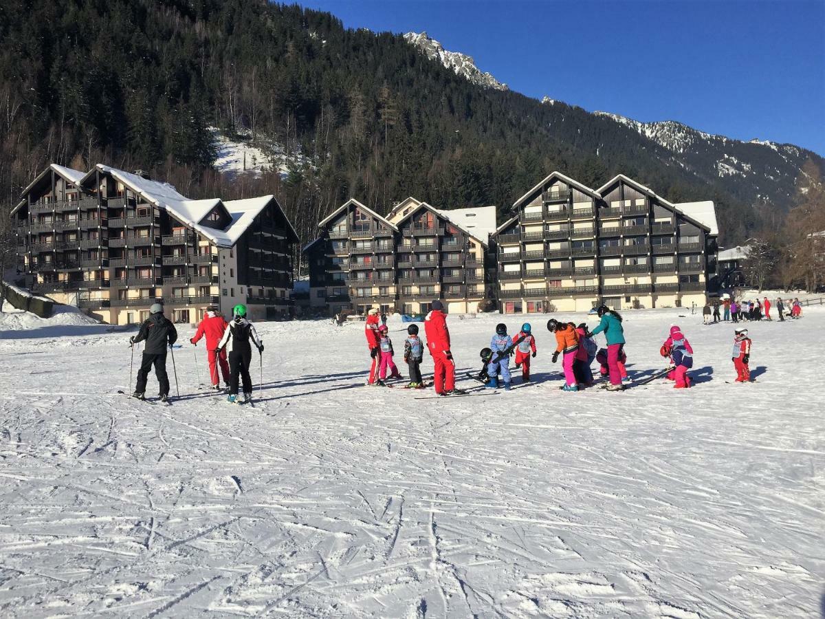 Front Ski Slope Chamonix Apartment Bagian luar foto