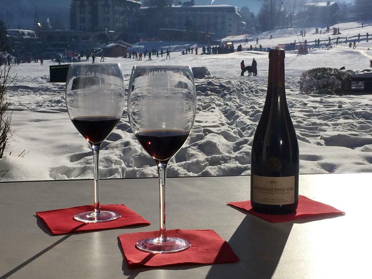 Front Ski Slope Chamonix Apartment Bagian luar foto