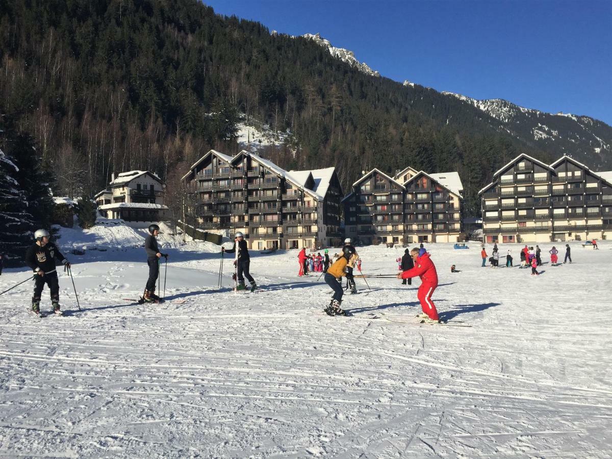 Front Ski Slope Chamonix Apartment Bagian luar foto