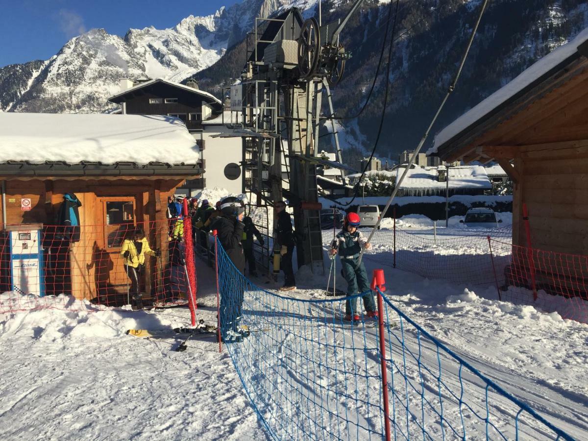 Front Ski Slope Chamonix Apartment Bagian luar foto