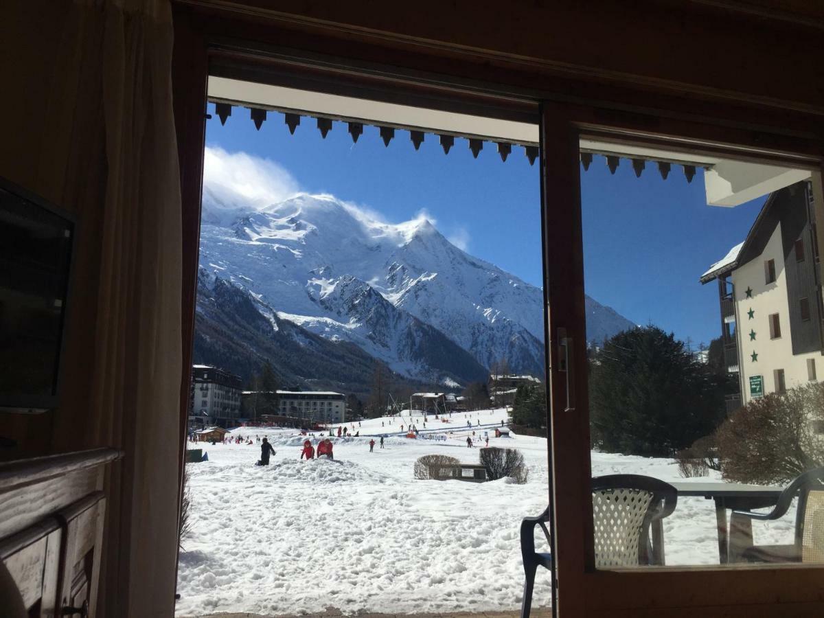Front Ski Slope Chamonix Apartment Bagian luar foto