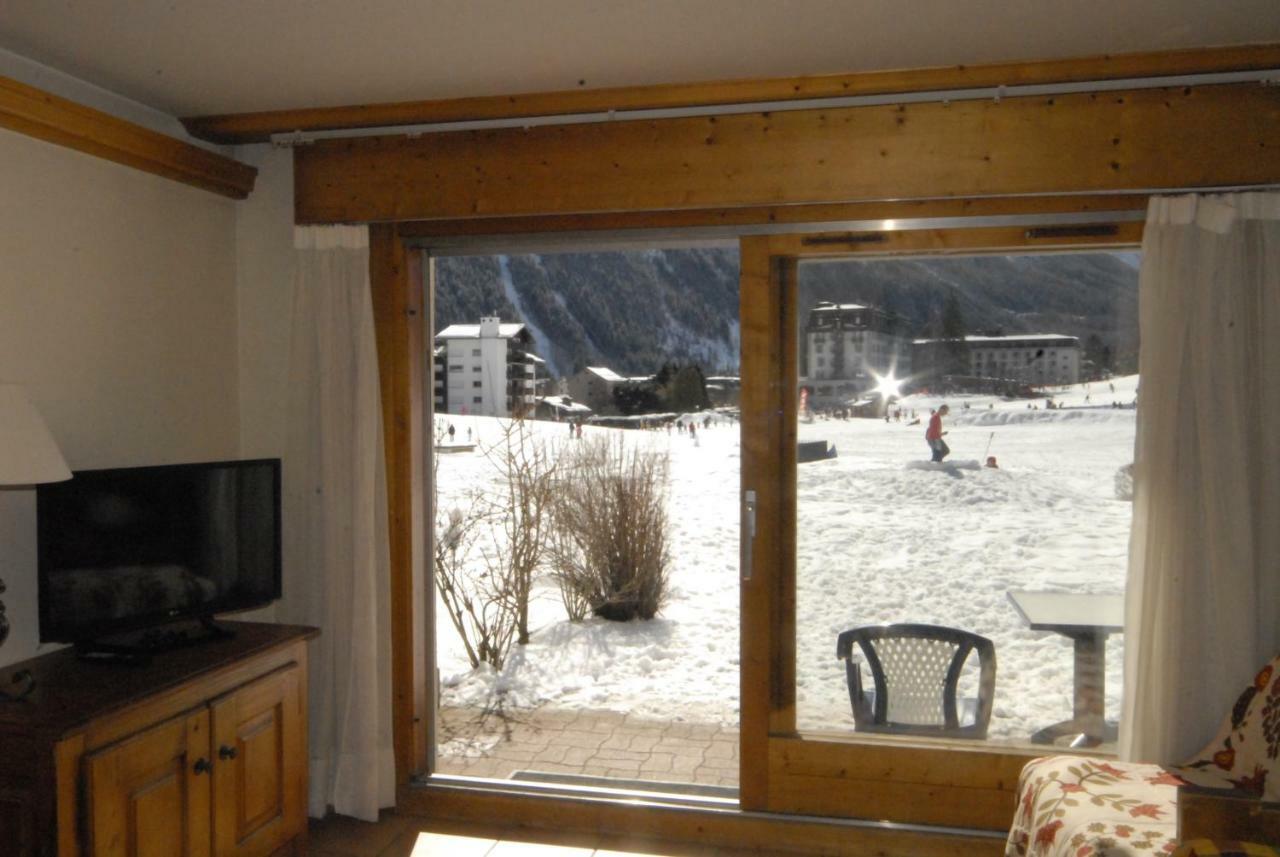 Front Ski Slope Chamonix Apartment Bagian luar foto