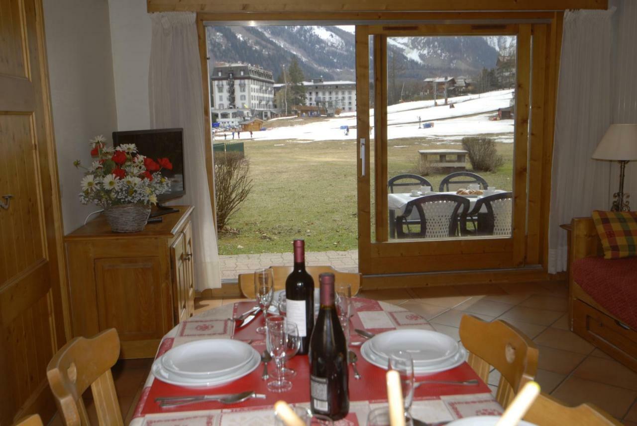 Front Ski Slope Chamonix Apartment Bagian luar foto