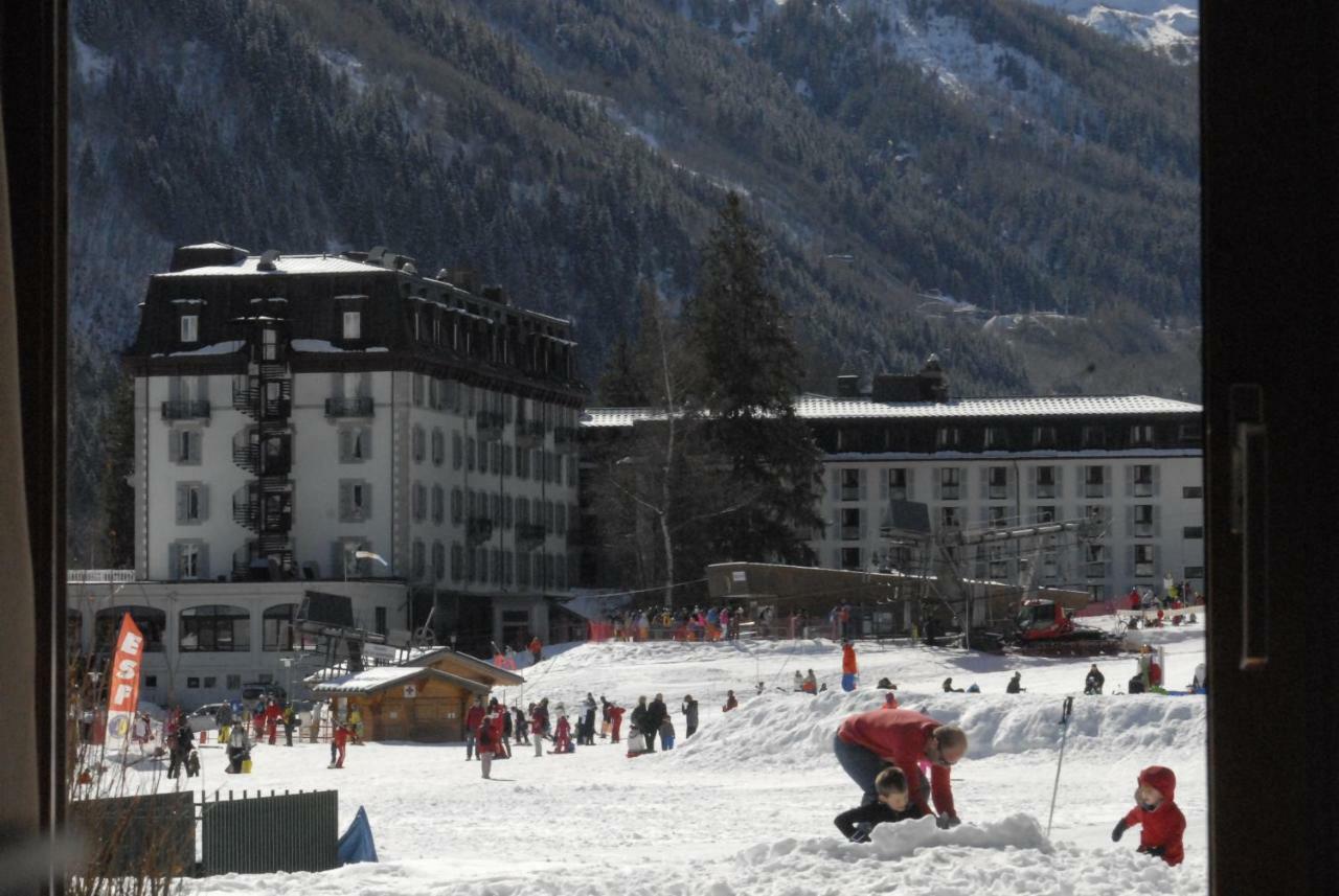 Front Ski Slope Chamonix Apartment Bagian luar foto