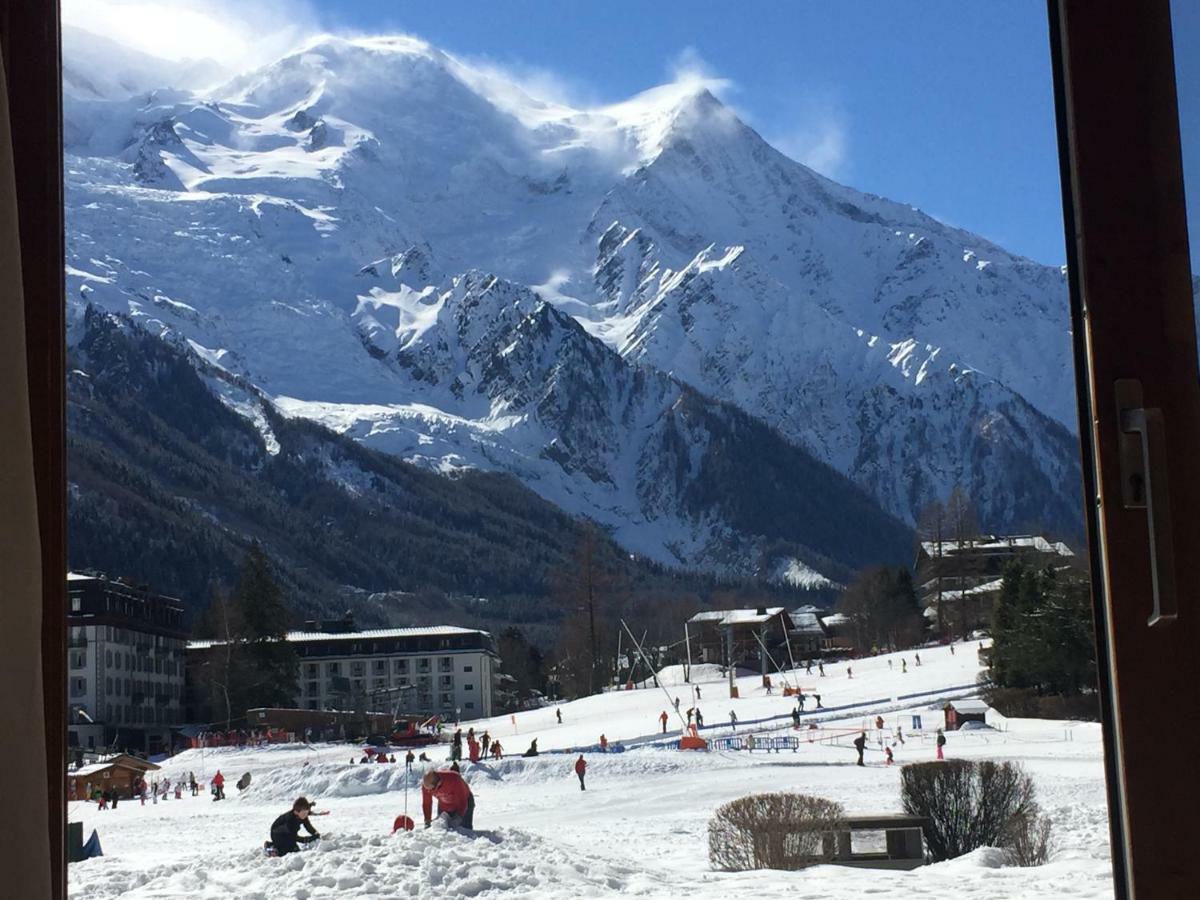 Front Ski Slope Chamonix Apartment Bagian luar foto